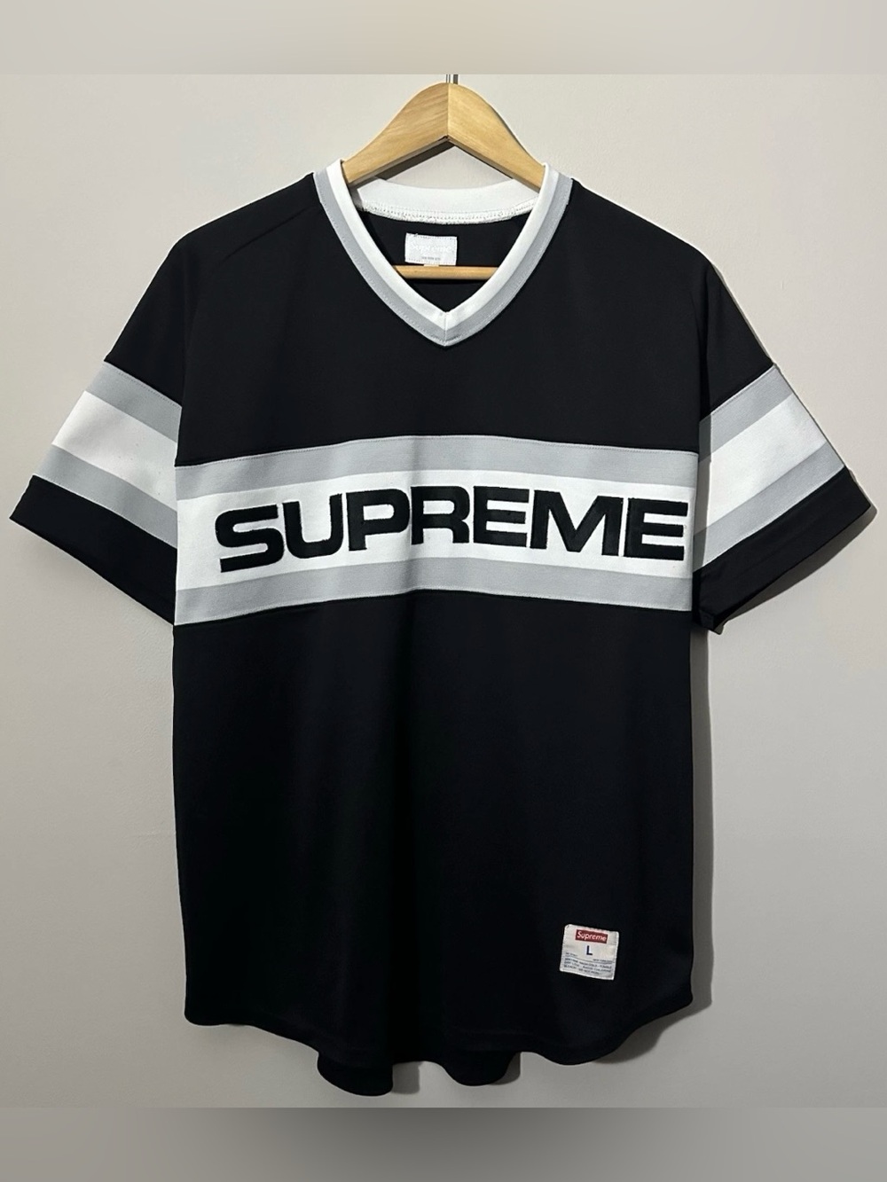 Supreme Baseball Jersey FW15 Mens Large Chicago White Sox Colorway